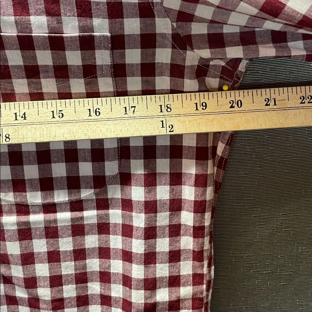J. Crew Red and White Checkered‎ Casual Button Down Shirt